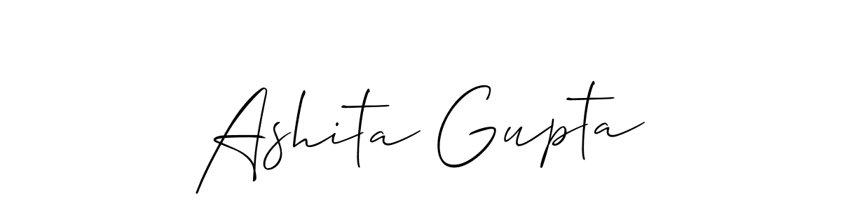 Ashita Gupta stylish signature style. Best Handwritten Sign (Allison_Script) for my name. Handwritten Signature Collection Ideas for my name Ashita Gupta. Ashita Gupta signature style 2 images and pictures png