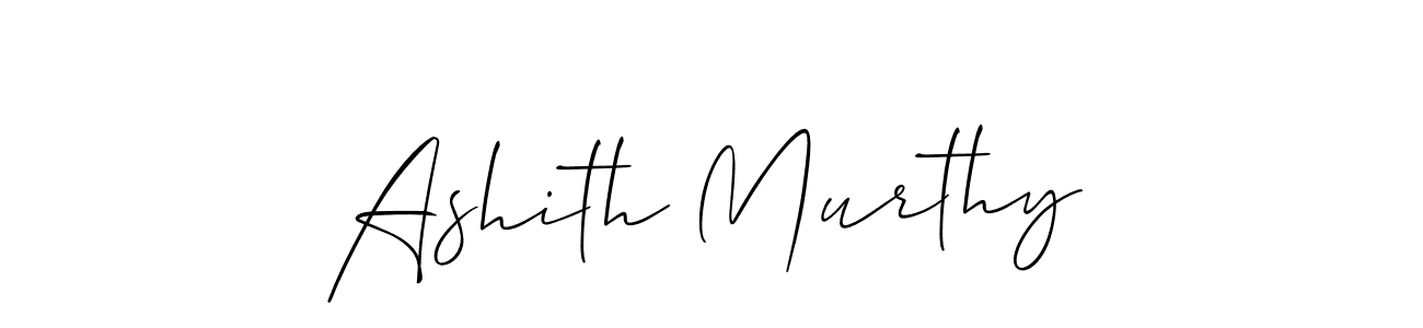 Use a signature maker to create a handwritten signature online. With this signature software, you can design (Allison_Script) your own signature for name Ashith Murthy. Ashith Murthy signature style 2 images and pictures png