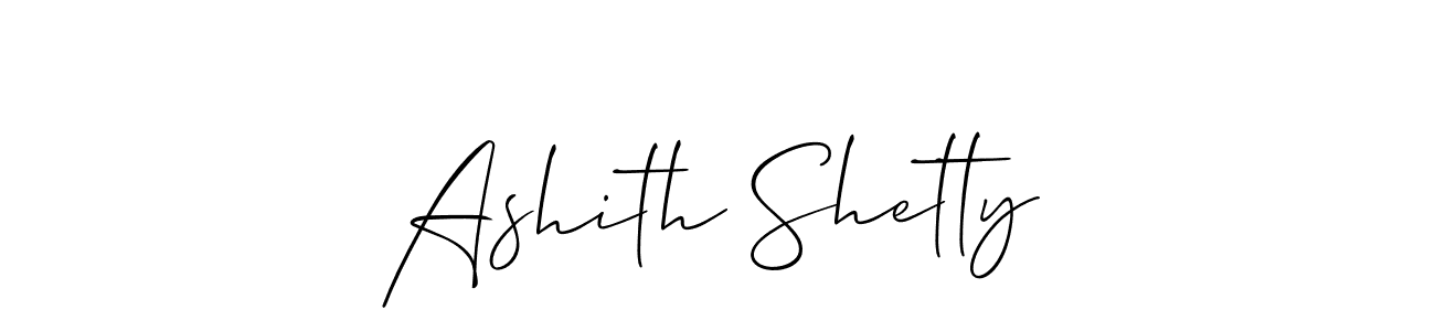 Make a beautiful signature design for name Ashith Shetty. With this signature (Allison_Script) style, you can create a handwritten signature for free. Ashith Shetty signature style 2 images and pictures png