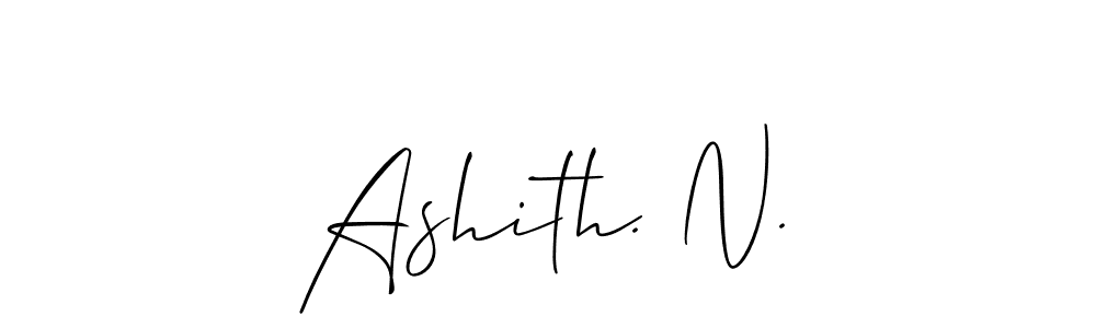 if you are searching for the best signature style for your name Ashith. N.. so please give up your signature search. here we have designed multiple signature styles  using Allison_Script. Ashith. N. signature style 2 images and pictures png