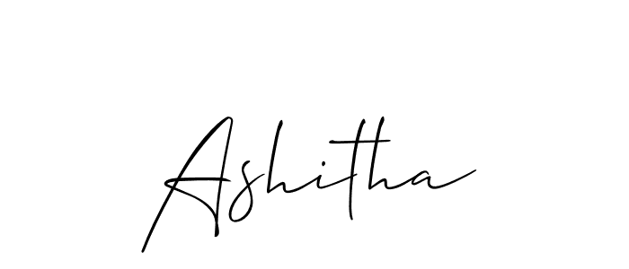 Allison_Script is a professional signature style that is perfect for those who want to add a touch of class to their signature. It is also a great choice for those who want to make their signature more unique. Get Ashitha name to fancy signature for free. Ashitha signature style 2 images and pictures png