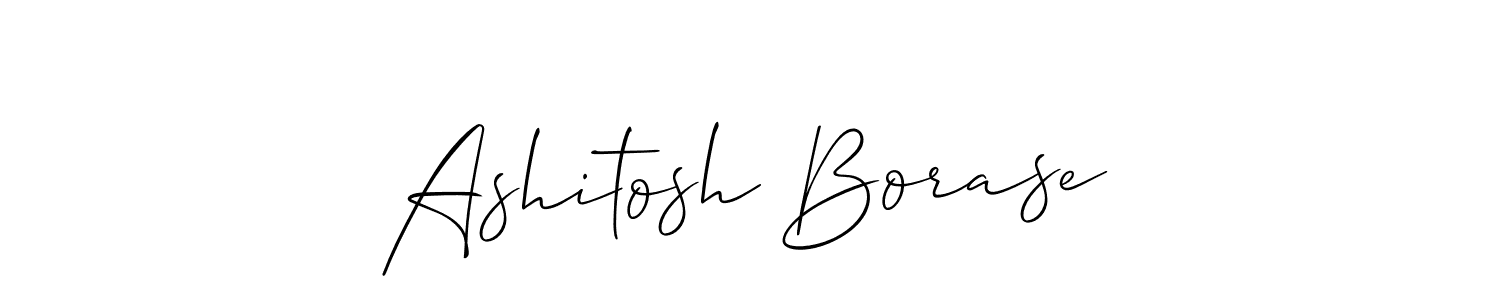 Design your own signature with our free online signature maker. With this signature software, you can create a handwritten (Allison_Script) signature for name Ashitosh Borase. Ashitosh Borase signature style 2 images and pictures png