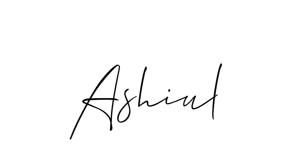 How to make Ashiul name signature. Use Allison_Script style for creating short signs online. This is the latest handwritten sign. Ashiul signature style 2 images and pictures png