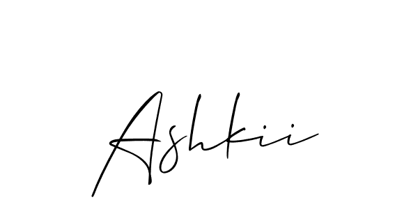 Ashkii stylish signature style. Best Handwritten Sign (Allison_Script) for my name. Handwritten Signature Collection Ideas for my name Ashkii. Ashkii signature style 2 images and pictures png