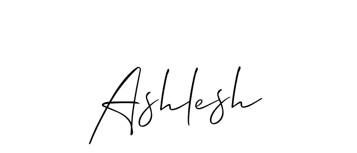 Also we have Ashlesh name is the best signature style. Create professional handwritten signature collection using Allison_Script autograph style. Ashlesh signature style 2 images and pictures png