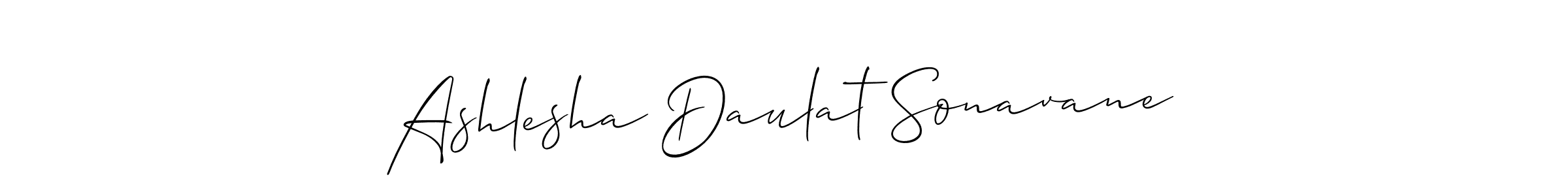 You can use this online signature creator to create a handwritten signature for the name Ashlesha Daulat Sonavane. This is the best online autograph maker. Ashlesha Daulat Sonavane signature style 2 images and pictures png