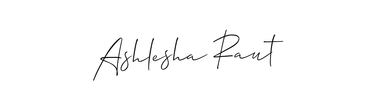 Also we have Ashlesha Raut name is the best signature style. Create professional handwritten signature collection using Allison_Script autograph style. Ashlesha Raut signature style 2 images and pictures png