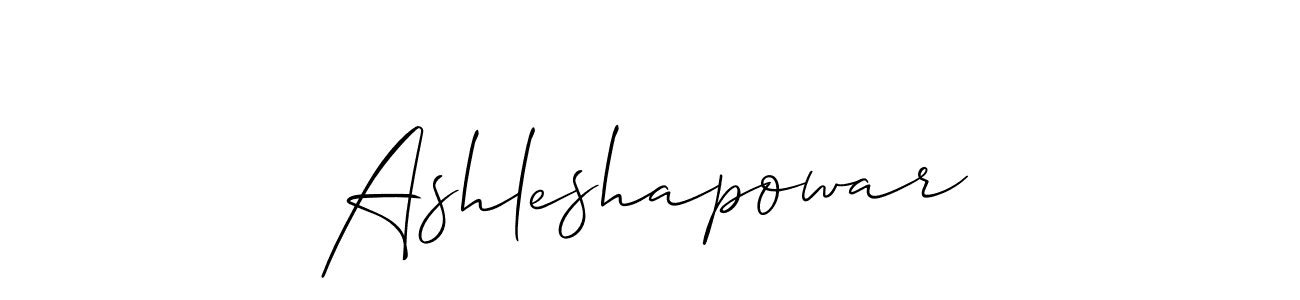 How to make Ashleshapowar signature? Allison_Script is a professional autograph style. Create handwritten signature for Ashleshapowar name. Ashleshapowar signature style 2 images and pictures png