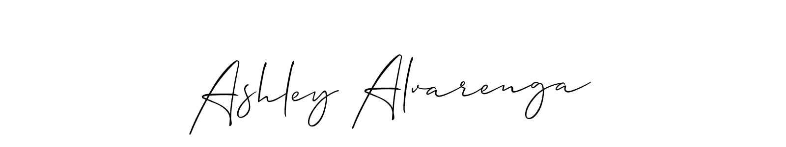 Allison_Script is a professional signature style that is perfect for those who want to add a touch of class to their signature. It is also a great choice for those who want to make their signature more unique. Get Ashley Alvarenga name to fancy signature for free. Ashley Alvarenga signature style 2 images and pictures png