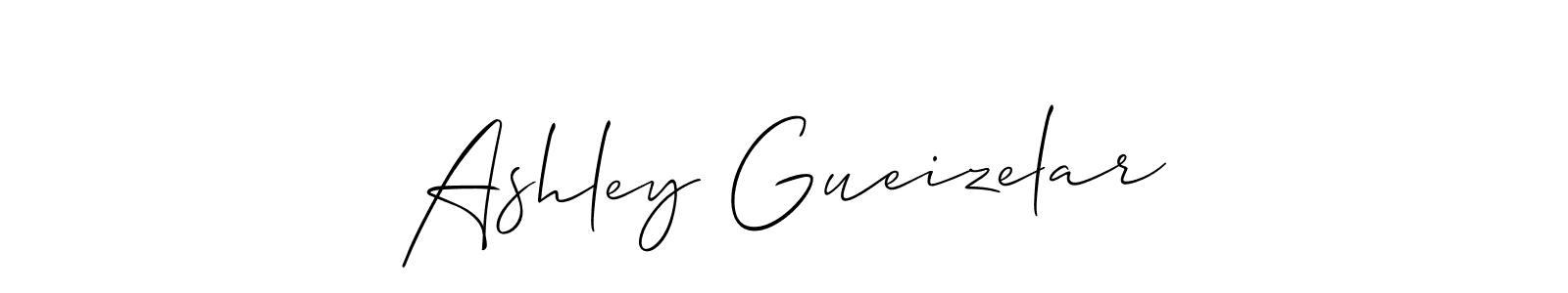 Design your own signature with our free online signature maker. With this signature software, you can create a handwritten (Allison_Script) signature for name Ashley Gueizelar. Ashley Gueizelar signature style 2 images and pictures png