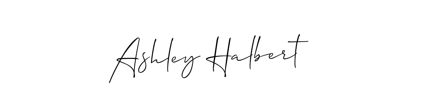 Also we have Ashley Halbert name is the best signature style. Create professional handwritten signature collection using Allison_Script autograph style. Ashley Halbert signature style 2 images and pictures png