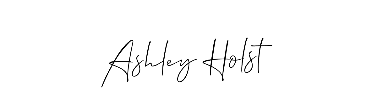 Create a beautiful signature design for name Ashley Holst. With this signature (Allison_Script) fonts, you can make a handwritten signature for free. Ashley Holst signature style 2 images and pictures png