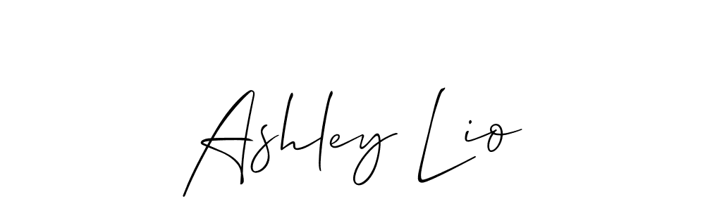 Best and Professional Signature Style for Ashley Lio. Allison_Script Best Signature Style Collection. Ashley Lio signature style 2 images and pictures png