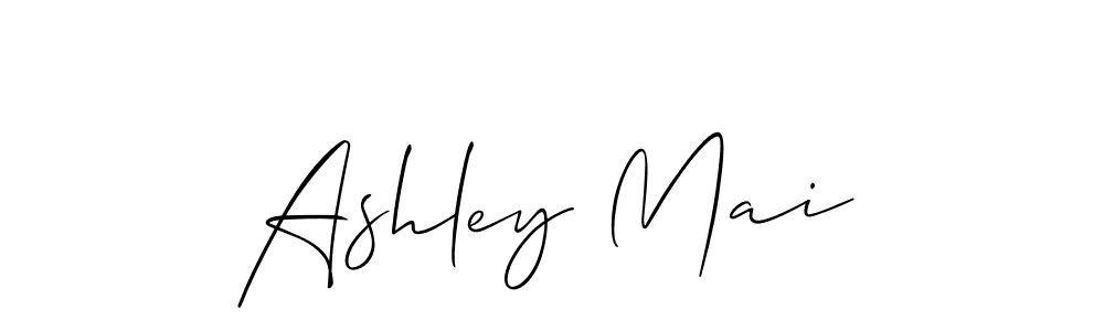 Design your own signature with our free online signature maker. With this signature software, you can create a handwritten (Allison_Script) signature for name Ashley Mai. Ashley Mai signature style 2 images and pictures png