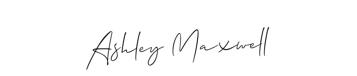 Make a beautiful signature design for name Ashley Maxwell. With this signature (Allison_Script) style, you can create a handwritten signature for free. Ashley Maxwell signature style 2 images and pictures png