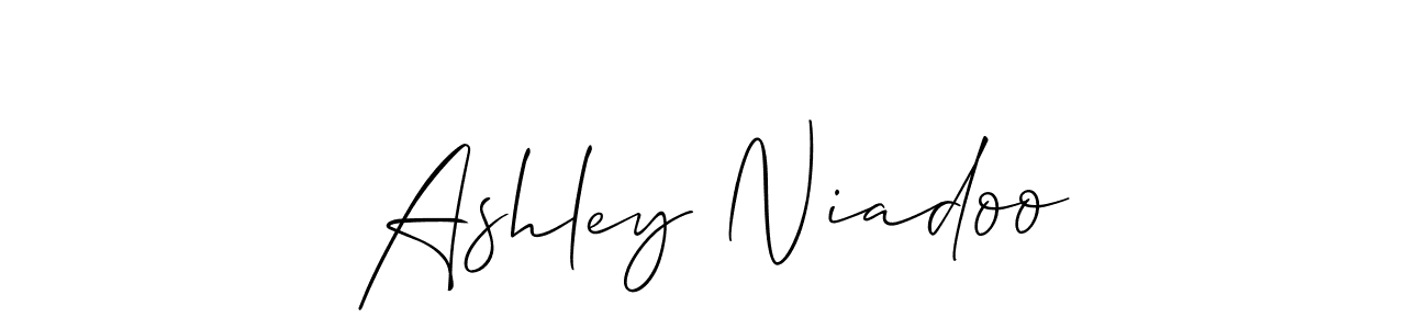 Once you've used our free online signature maker to create your best signature Allison_Script style, it's time to enjoy all of the benefits that Ashley Niadoo name signing documents. Ashley Niadoo signature style 2 images and pictures png