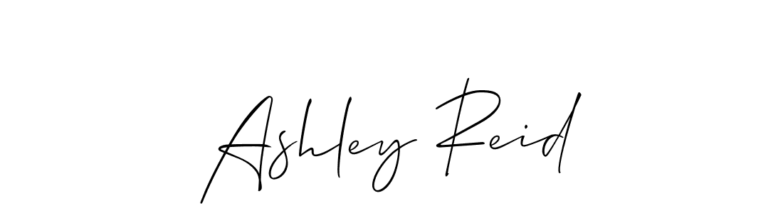 You should practise on your own different ways (Allison_Script) to write your name (Ashley Reid) in signature. don't let someone else do it for you. Ashley Reid signature style 2 images and pictures png