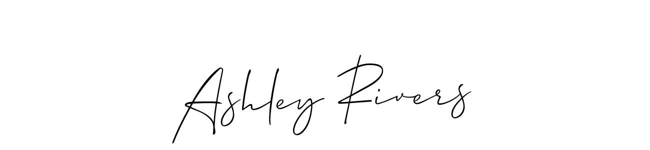 The best way (Allison_Script) to make a short signature is to pick only two or three words in your name. The name Ashley Rivers include a total of six letters. For converting this name. Ashley Rivers signature style 2 images and pictures png