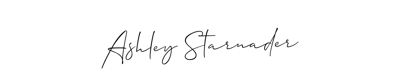 Allison_Script is a professional signature style that is perfect for those who want to add a touch of class to their signature. It is also a great choice for those who want to make their signature more unique. Get Ashley Starnader name to fancy signature for free. Ashley Starnader signature style 2 images and pictures png
