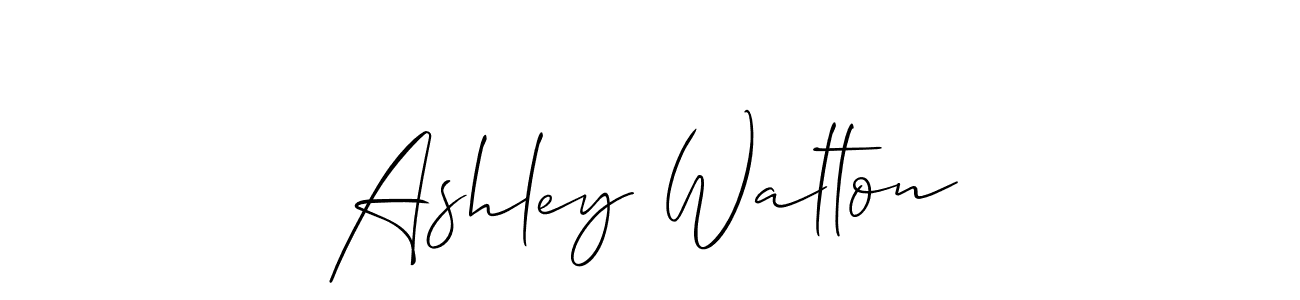 if you are searching for the best signature style for your name Ashley Walton. so please give up your signature search. here we have designed multiple signature styles  using Allison_Script. Ashley Walton signature style 2 images and pictures png