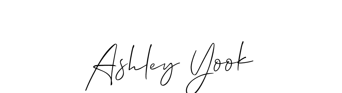 Make a short Ashley Yook signature style. Manage your documents anywhere anytime using Allison_Script. Create and add eSignatures, submit forms, share and send files easily. Ashley Yook signature style 2 images and pictures png