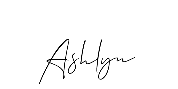 You should practise on your own different ways (Allison_Script) to write your name (Ashlyn) in signature. don't let someone else do it for you. Ashlyn signature style 2 images and pictures png