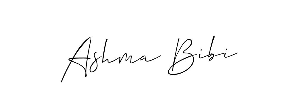 How to make Ashma Bibi signature? Allison_Script is a professional autograph style. Create handwritten signature for Ashma Bibi name. Ashma Bibi signature style 2 images and pictures png