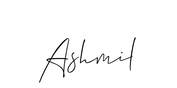 Also we have Ashmil name is the best signature style. Create professional handwritten signature collection using Allison_Script autograph style. Ashmil signature style 2 images and pictures png