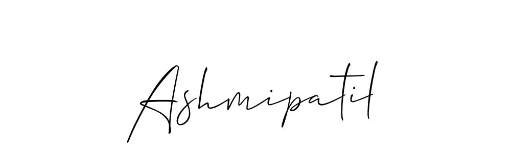 Also we have Ashmipatil name is the best signature style. Create professional handwritten signature collection using Allison_Script autograph style. Ashmipatil signature style 2 images and pictures png