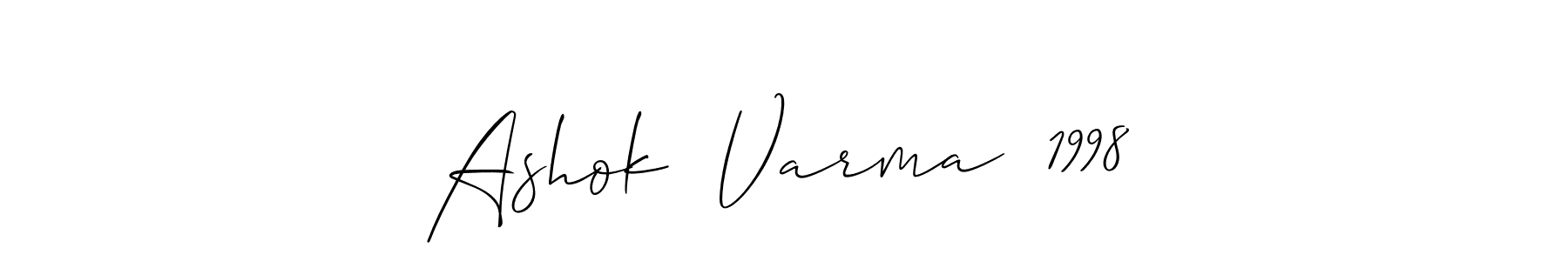 Use a signature maker to create a handwritten signature online. With this signature software, you can design (Allison_Script) your own signature for name Ashok  Varma  1998. Ashok  Varma  1998 signature style 2 images and pictures png