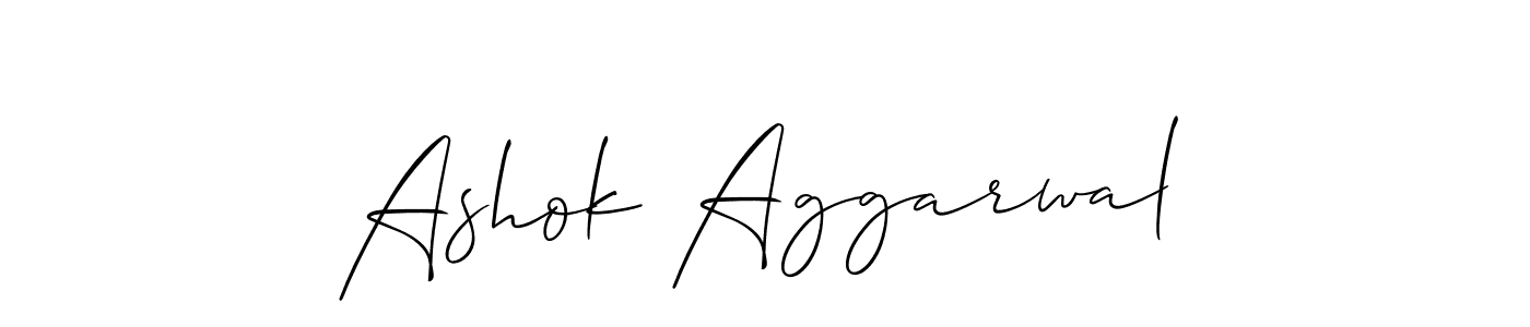 This is the best signature style for the Ashok Aggarwal name. Also you like these signature font (Allison_Script). Mix name signature. Ashok Aggarwal signature style 2 images and pictures png