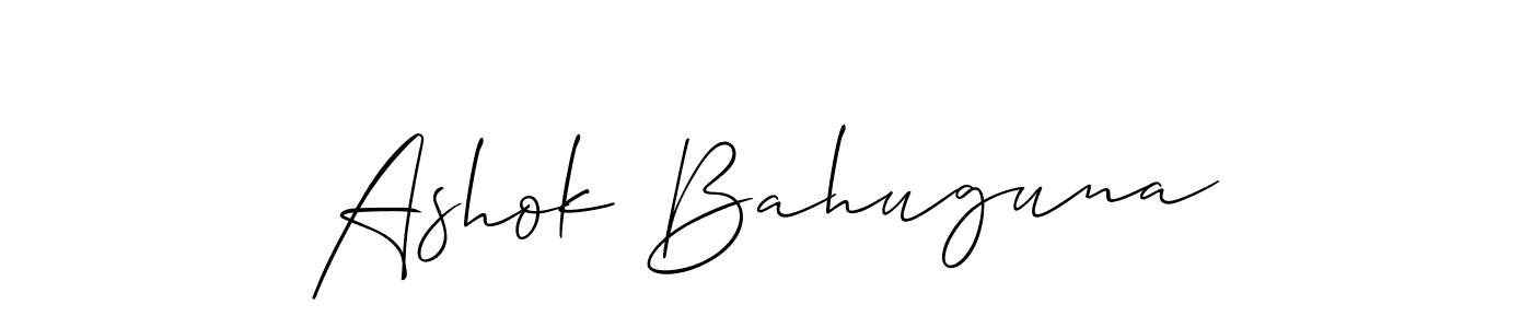 Create a beautiful signature design for name Ashok Bahuguna. With this signature (Allison_Script) fonts, you can make a handwritten signature for free. Ashok Bahuguna signature style 2 images and pictures png
