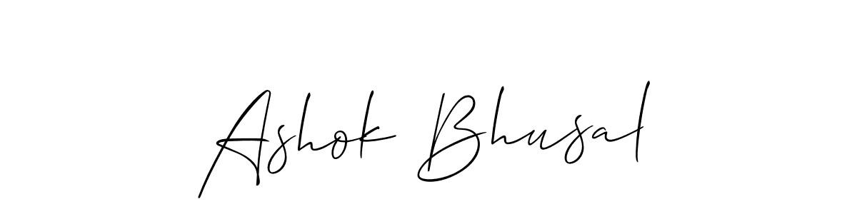 Ashok Bhusal stylish signature style. Best Handwritten Sign (Allison_Script) for my name. Handwritten Signature Collection Ideas for my name Ashok Bhusal. Ashok Bhusal signature style 2 images and pictures png