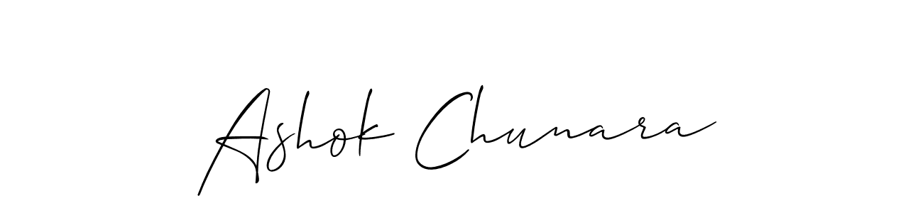 if you are searching for the best signature style for your name Ashok Chunara. so please give up your signature search. here we have designed multiple signature styles  using Allison_Script. Ashok Chunara signature style 2 images and pictures png