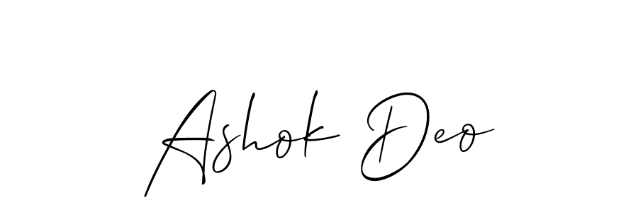 Design your own signature with our free online signature maker. With this signature software, you can create a handwritten (Allison_Script) signature for name Ashok Deo. Ashok Deo signature style 2 images and pictures png