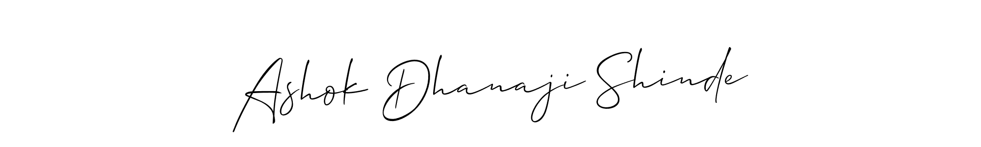 Also You can easily find your signature by using the search form. We will create Ashok Dhanaji Shinde name handwritten signature images for you free of cost using Allison_Script sign style. Ashok Dhanaji Shinde signature style 2 images and pictures png