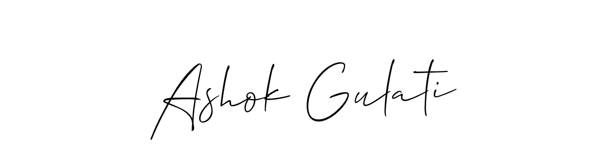 Best and Professional Signature Style for Ashok Gulati. Allison_Script Best Signature Style Collection. Ashok Gulati signature style 2 images and pictures png