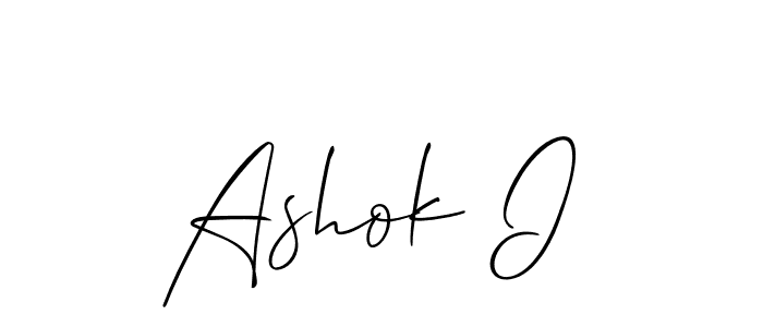 Also we have Ashok I name is the best signature style. Create professional handwritten signature collection using Allison_Script autograph style. Ashok I signature style 2 images and pictures png