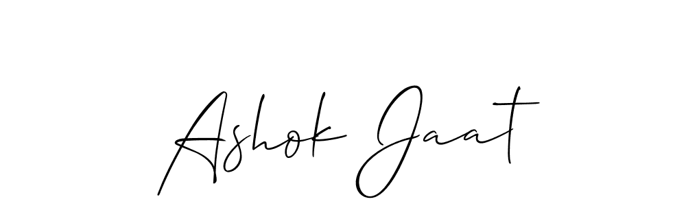 Make a beautiful signature design for name Ashok Jaat. Use this online signature maker to create a handwritten signature for free. Ashok Jaat signature style 2 images and pictures png