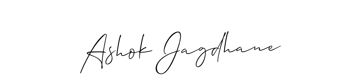 How to make Ashok Jagdhane signature? Allison_Script is a professional autograph style. Create handwritten signature for Ashok Jagdhane name. Ashok Jagdhane signature style 2 images and pictures png