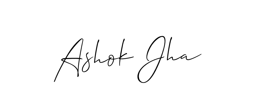 Also we have Ashok Jha name is the best signature style. Create professional handwritten signature collection using Allison_Script autograph style. Ashok Jha signature style 2 images and pictures png