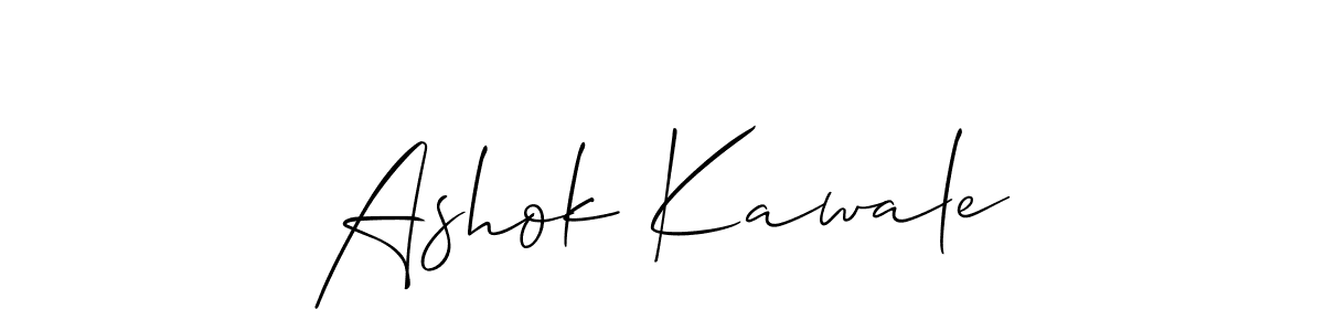 Create a beautiful signature design for name Ashok Kawale. With this signature (Allison_Script) fonts, you can make a handwritten signature for free. Ashok Kawale signature style 2 images and pictures png