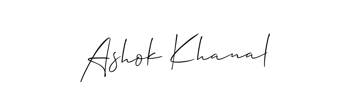 How to Draw Ashok Khanal signature style? Allison_Script is a latest design signature styles for name Ashok Khanal. Ashok Khanal signature style 2 images and pictures png