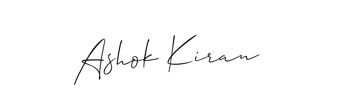 Ashok Kiran stylish signature style. Best Handwritten Sign (Allison_Script) for my name. Handwritten Signature Collection Ideas for my name Ashok Kiran. Ashok Kiran signature style 2 images and pictures png