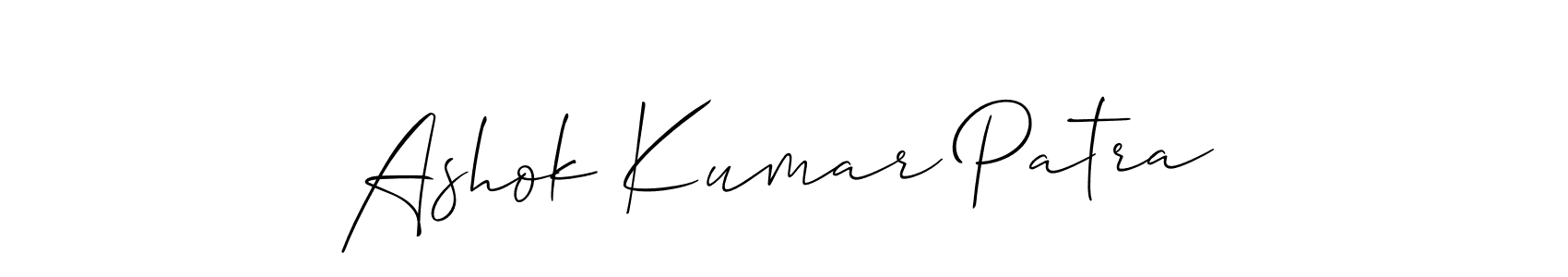 Also You can easily find your signature by using the search form. We will create Ashok Kumar Patra name handwritten signature images for you free of cost using Allison_Script sign style. Ashok Kumar Patra signature style 2 images and pictures png