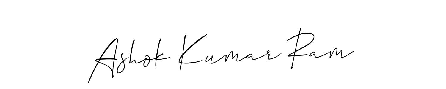 It looks lik you need a new signature style for name Ashok Kumar Ram. Design unique handwritten (Allison_Script) signature with our free signature maker in just a few clicks. Ashok Kumar Ram signature style 2 images and pictures png