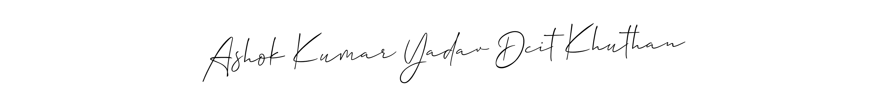 Make a beautiful signature design for name Ashok Kumar Yadav Dcit Khuthan. Use this online signature maker to create a handwritten signature for free. Ashok Kumar Yadav Dcit Khuthan signature style 2 images and pictures png