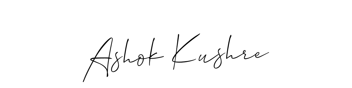 Make a beautiful signature design for name Ashok Kushre. Use this online signature maker to create a handwritten signature for free. Ashok Kushre signature style 2 images and pictures png