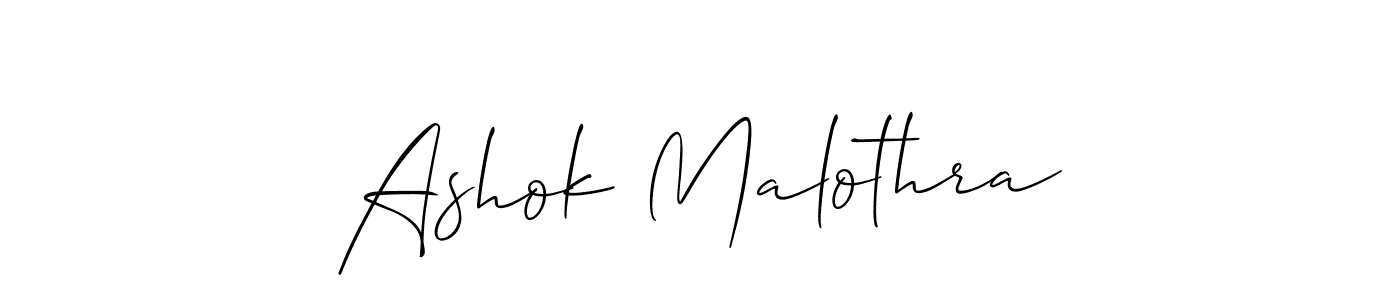 You should practise on your own different ways (Allison_Script) to write your name (Ashok Malothra) in signature. don't let someone else do it for you. Ashok Malothra signature style 2 images and pictures png