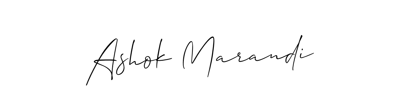 Design your own signature with our free online signature maker. With this signature software, you can create a handwritten (Allison_Script) signature for name Ashok Marandi. Ashok Marandi signature style 2 images and pictures png